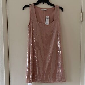 Abercrombie & Fitch Pink Sequin Mini Dress
